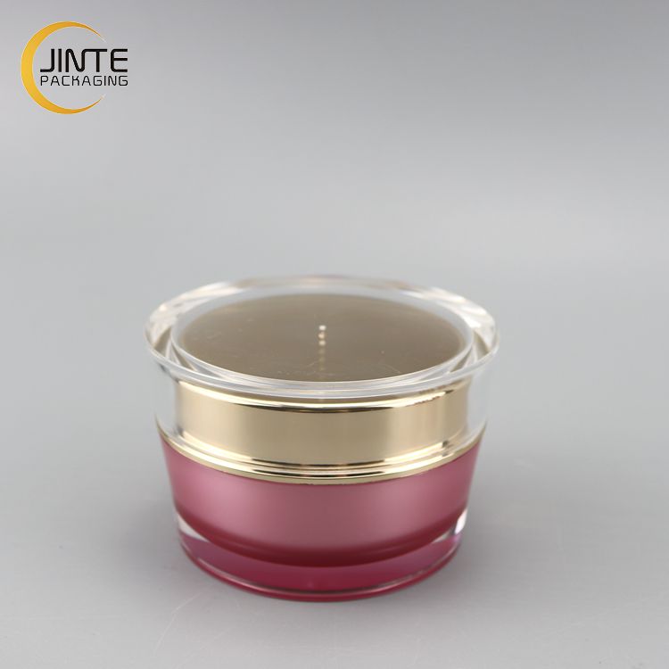 15/30/50g Round Type Sealing Plastic Jar with Lid  Empty Cosmetic Packaging Gloss Pink Acrylic Cream Jar