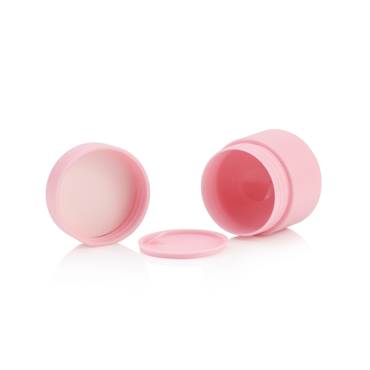 15 g 1/2 ounce empty cylinder eye care pink small plastic pet mini lip balm cream scrub jar with lids