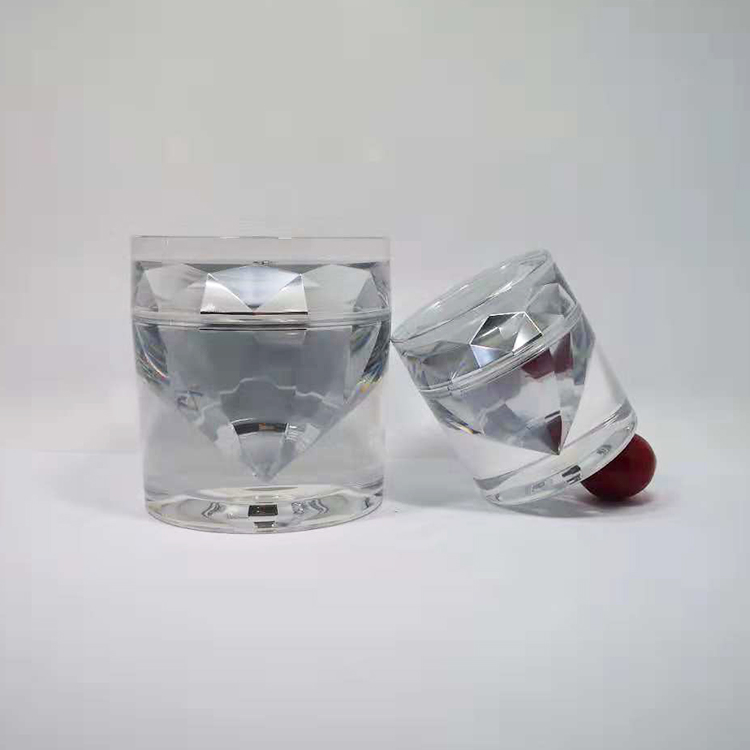 15 g 50g luxury silver acrylic diamond cosmetic containers wholesale