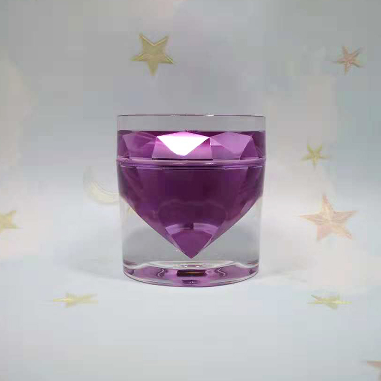 15 g 50g luxury silver acrylic diamond cosmetic containers wholesale