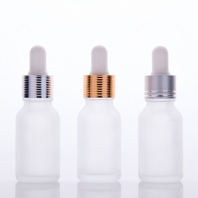 15 ml 20 ml 30 ml 50 ml frosted clean glass dropper bottle for essential oil