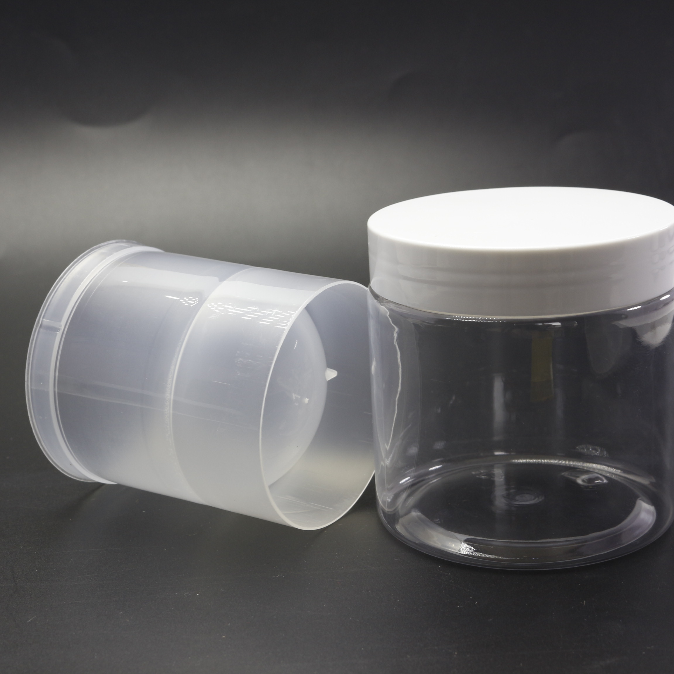 15 ml 20 ml 30ml 50 ml plastic white double wall cosmetic jar PL-431K