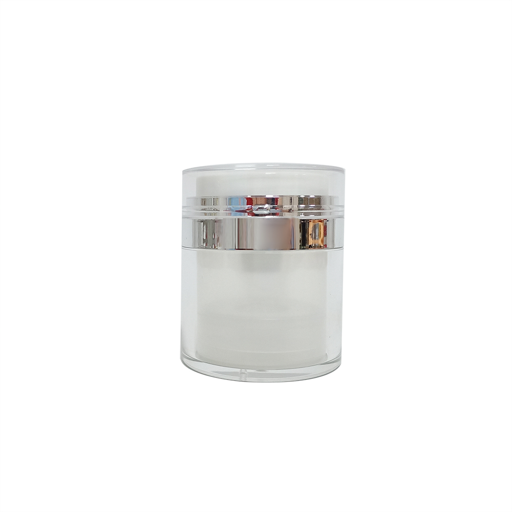 15 ml 30 ml 50 ml White Cosmetic Airless Cream Jar, 50ml airless pump container for cream