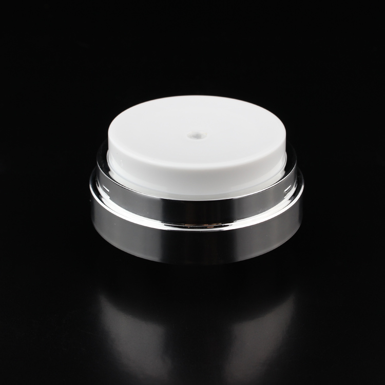 15 ml 30 ml 50 ml White Cosmetic Airless Cream Jar, 50ml airless pump container for cream