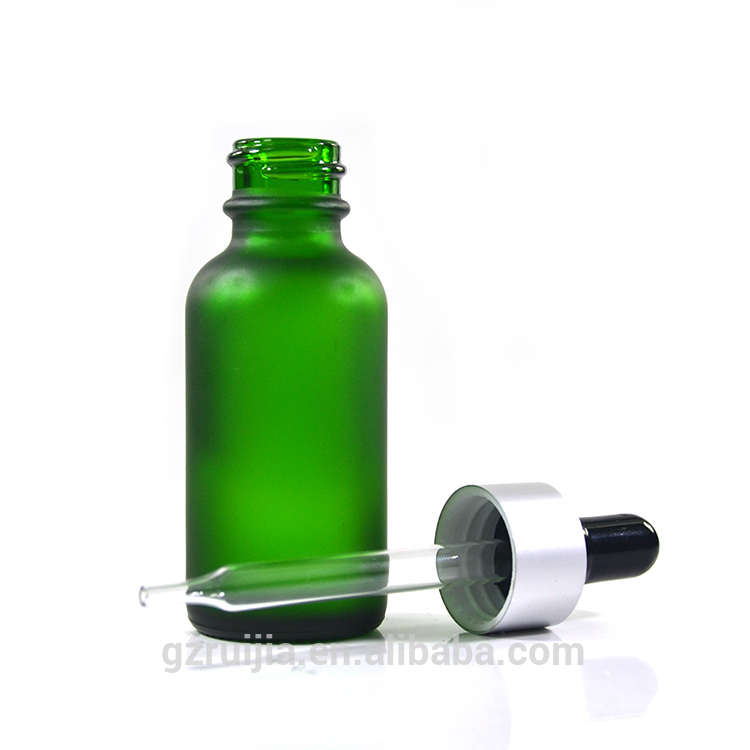 15 ml 30ml 60 ml 120ml green clear amber boston round glass bottle with dropper and childproof cap