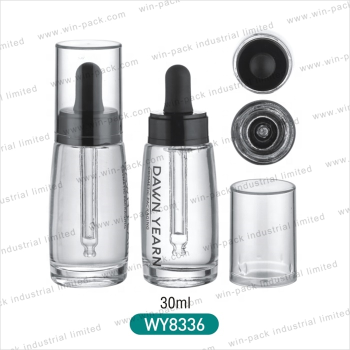 15 ml amber custom black glass vial dropper pipette bottles with silicone rubber