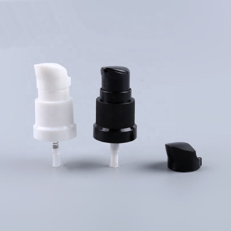 15 ml frosted brown glass essential oil bottle empty amber color cosmetic bottle with 18 mm black white beak cream pump