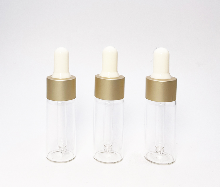 15 ml glass dropper bottle with aluminum collar glass eye dropper bottles