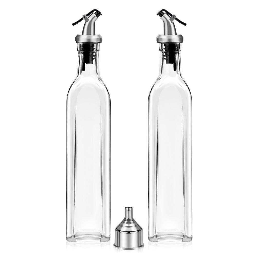 150 250 500ml Square Glass Olive Oil Bottle Vinegar Saude Bottle for Oiler cruet condiment packing