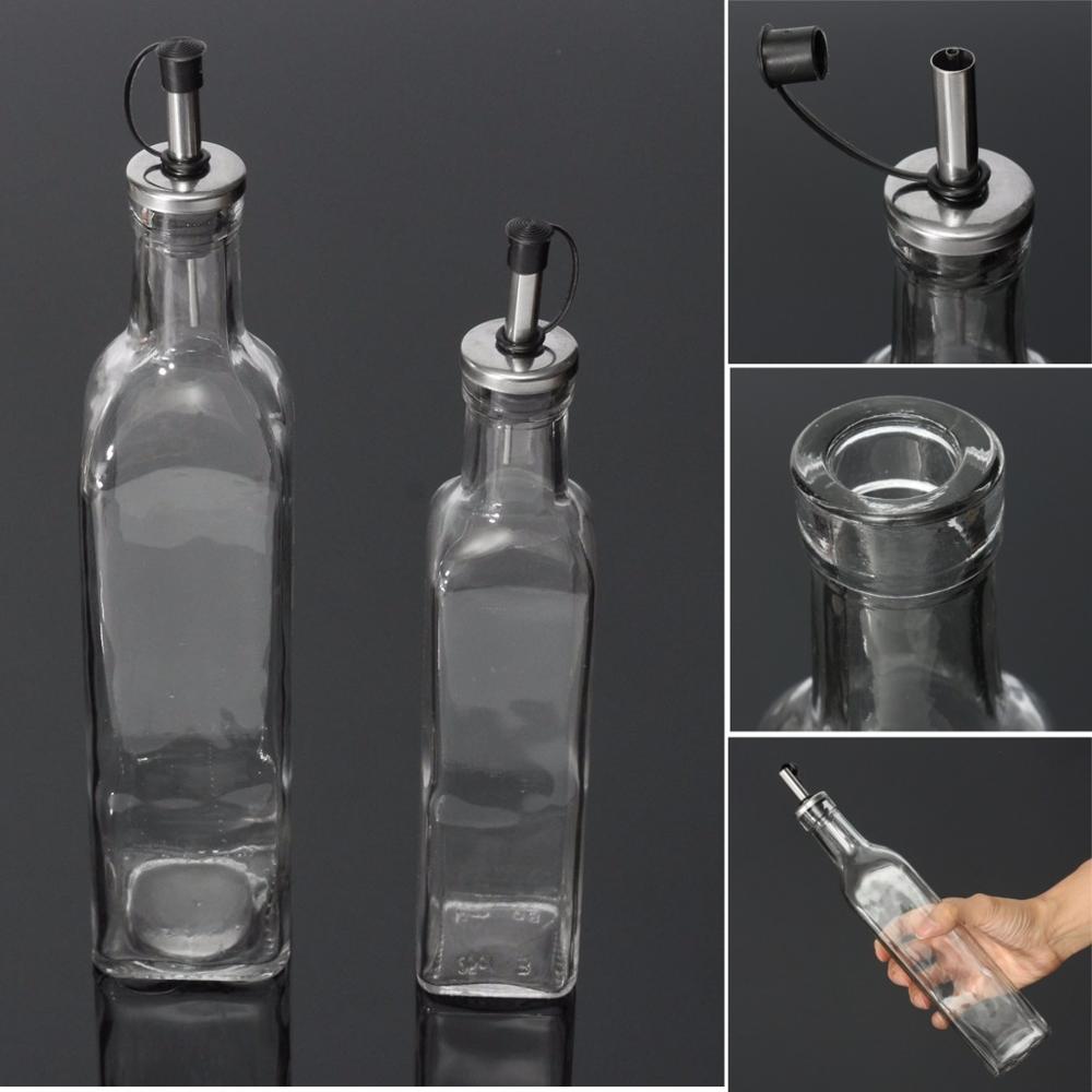 150 250 500ml Square Glass Olive Oil Bottle Vinegar Saude Bottle for Oiler cruet condiment packing
