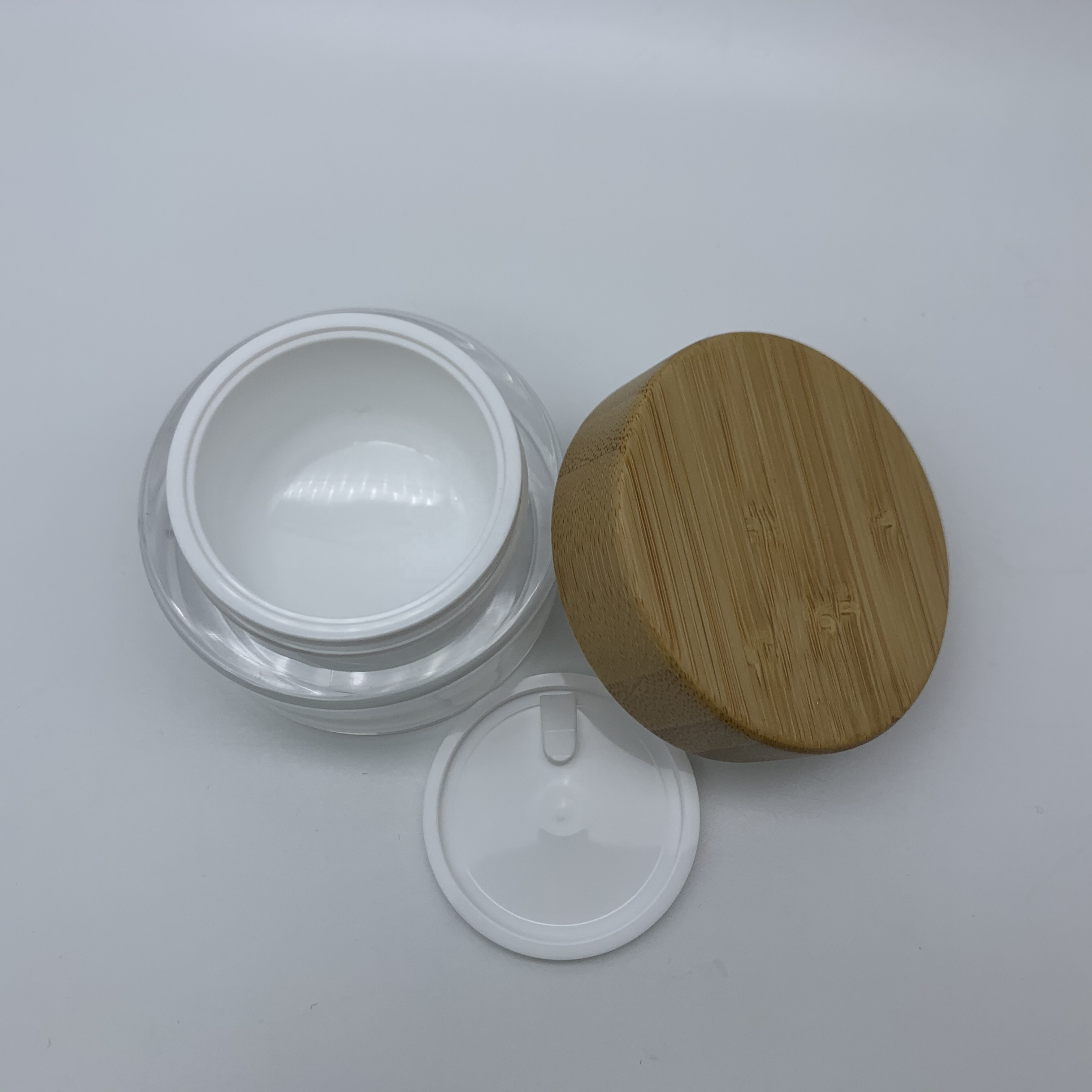 150 ml 250ml Frosted Glass Jar With Bamboo Cap Wholesale Price
