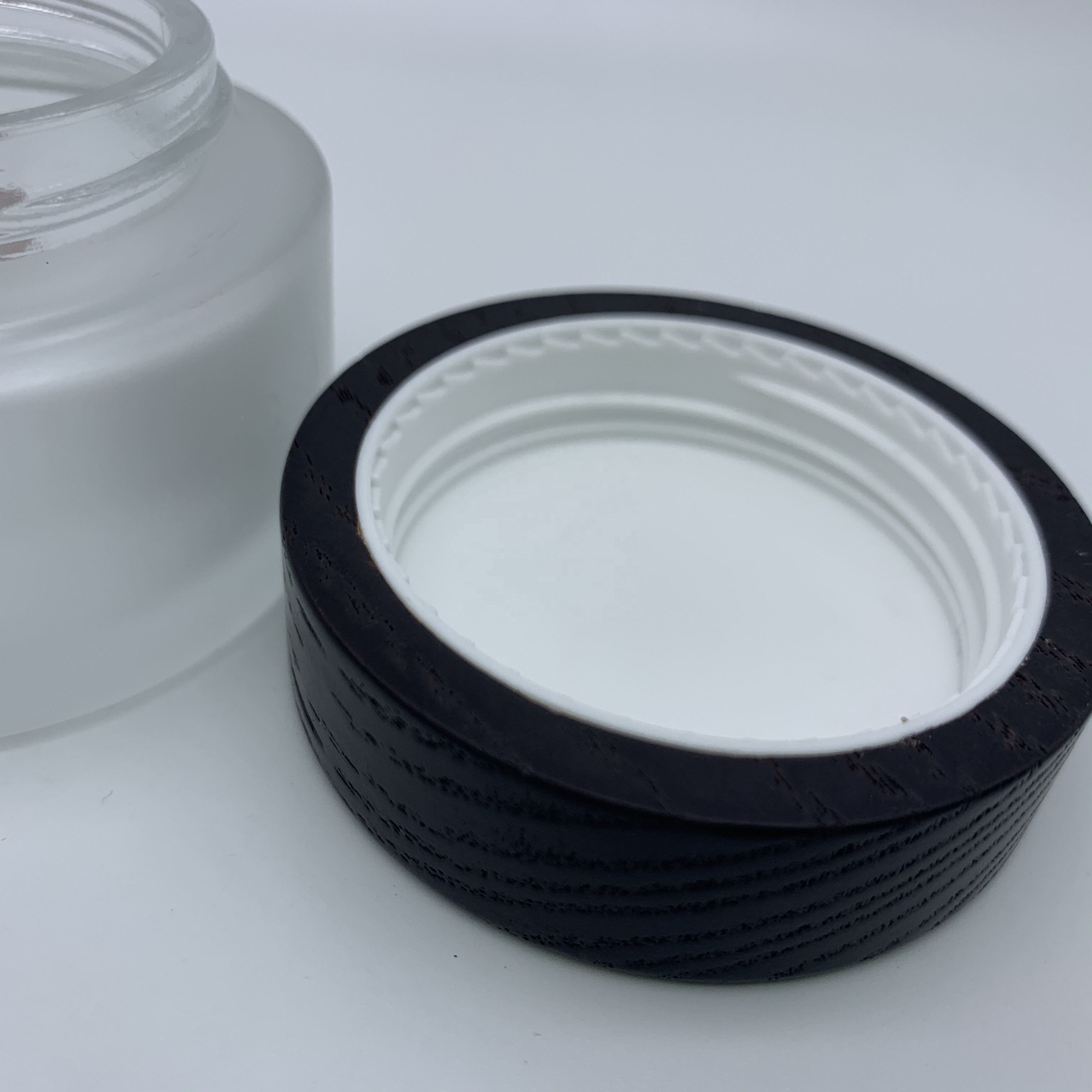 150 ml 250ml Frosted Glass Jar With Bamboo Cap Wholesale Price