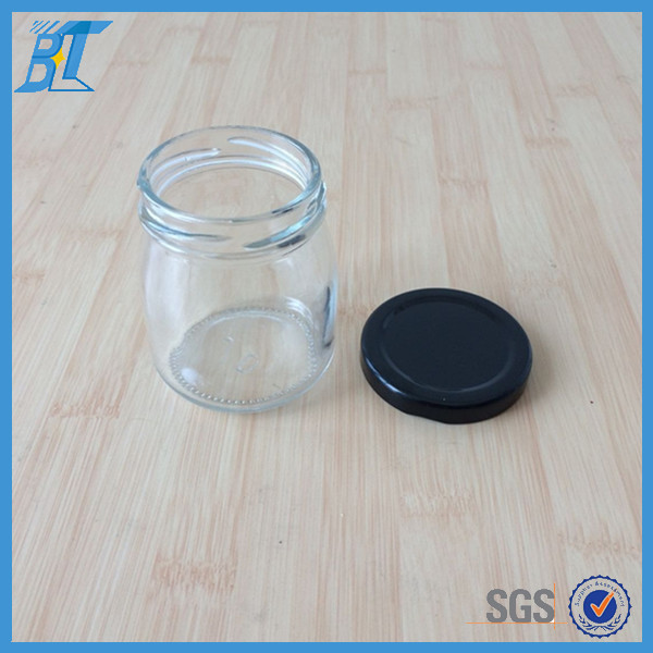 150 ml 5 oz heat resistant glass pudding jar baby food jar with lug lid wholesale