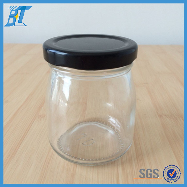 150 ml 5 oz heat resistant glass pudding jar baby food jar with lug lid wholesale