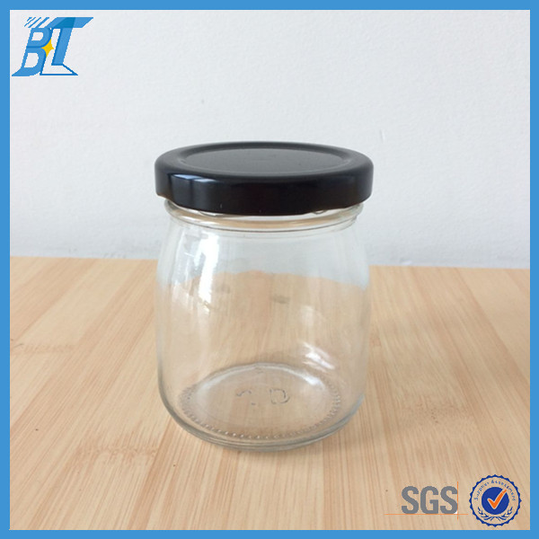 150 ml 5 oz heat resistant glass pudding jar baby food jar with lug lid wholesale