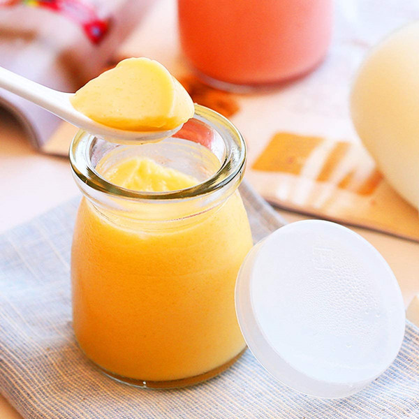 150 ml Clear Pudding Yoghurt glass jar with cork lid