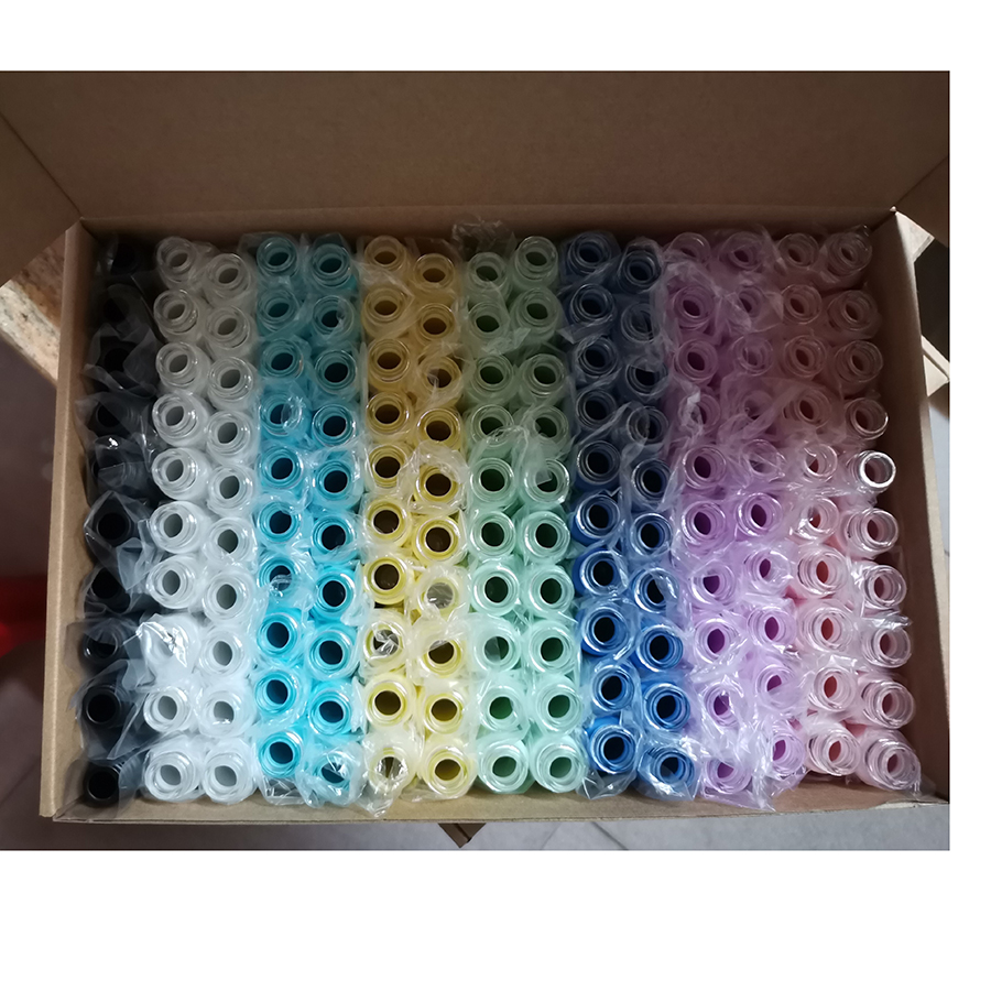 (150 pcs per box) Macaron Series rollon glass bottle 10ml with metal roller for essential oil