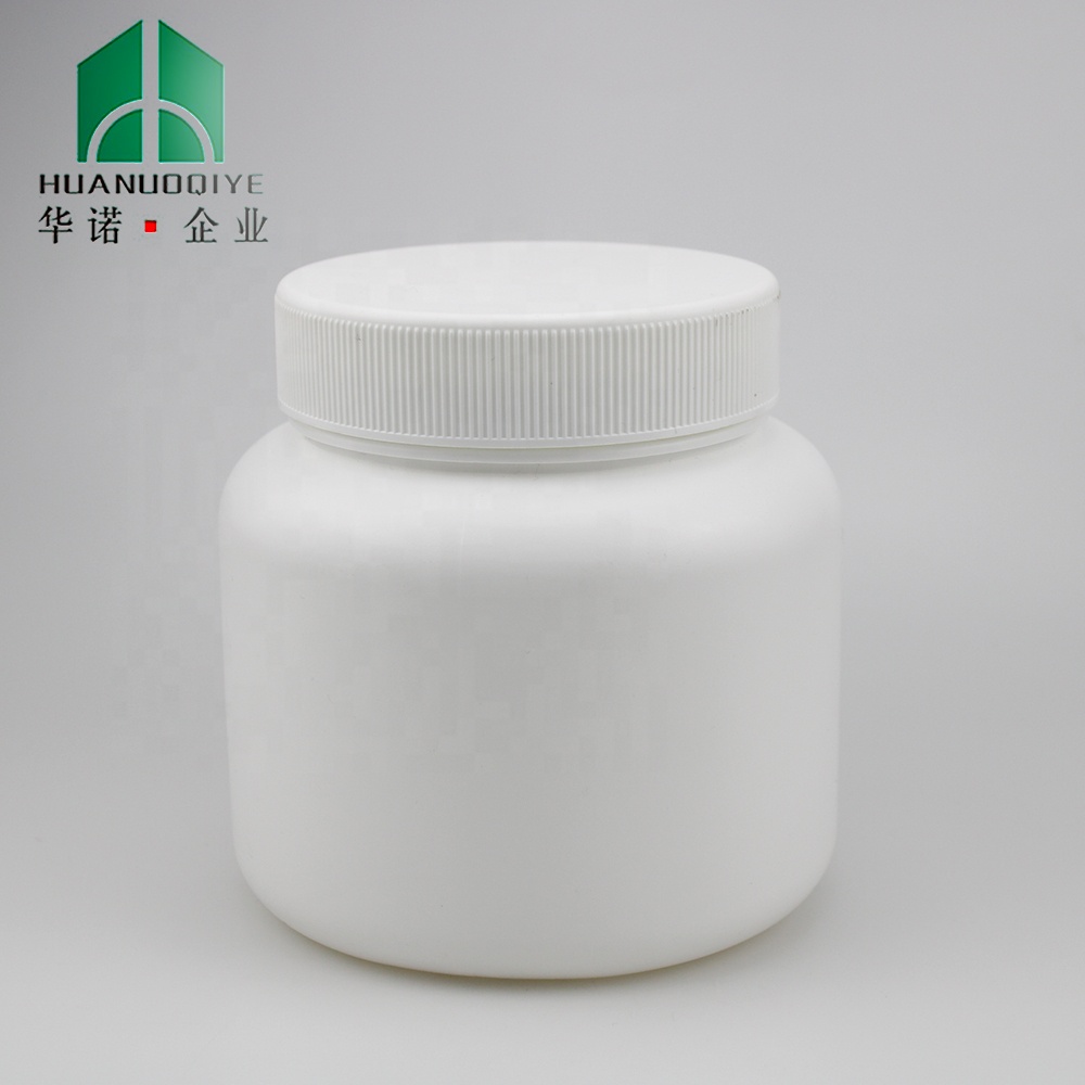 1500ml White HDPE Wide Mouth Plastic Round Jar for Weight Loss Protein Powder With 100-400 Neck