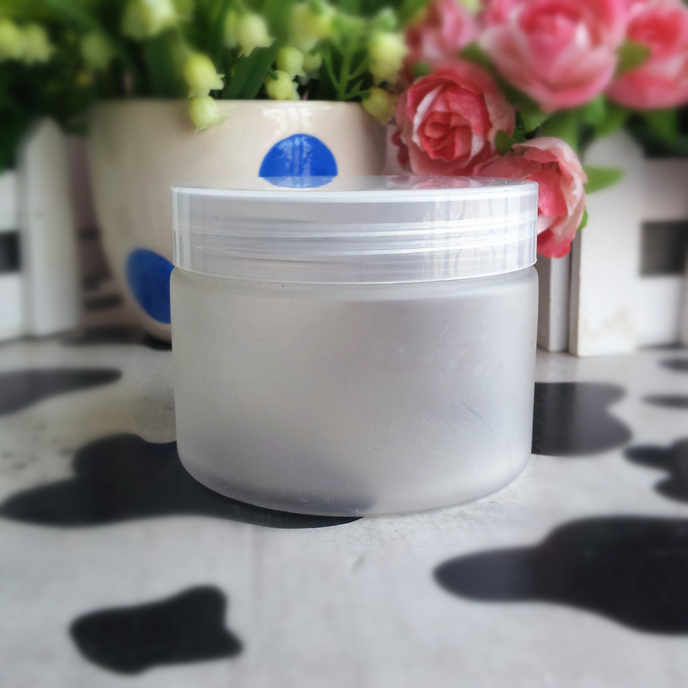 150g 150ml empty Clear frosted cosmetic Skin care cream jar Wide mouth Matte PET Plastic jar