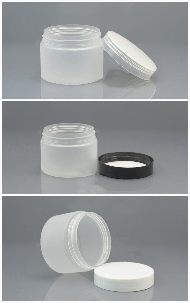 150g 150ml empty Clear frosted cosmetic Skin care cream jar Wide mouth Matte PET Plastic jar