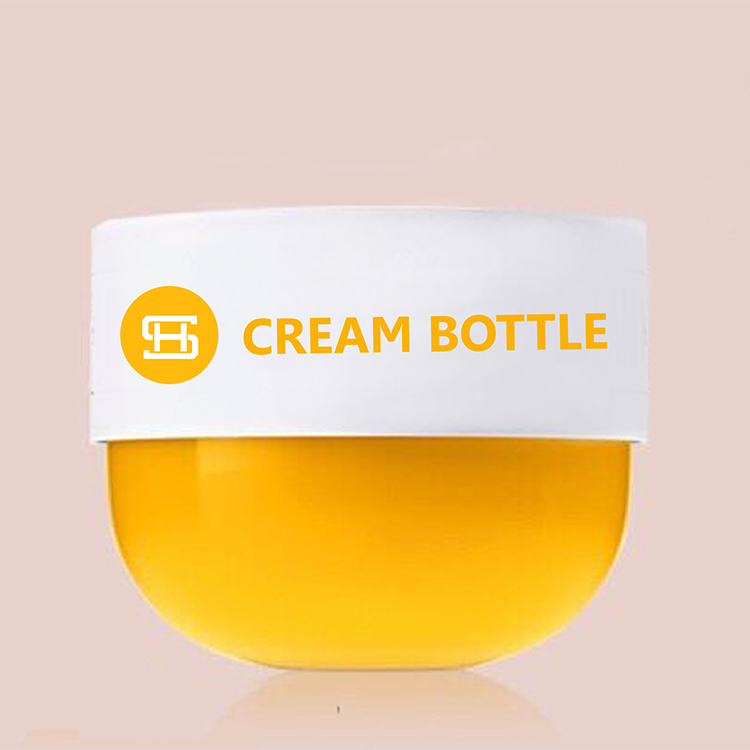 150g 200g 250g custom luxury round shape face empty pp cosmetic containers plastic cream jar