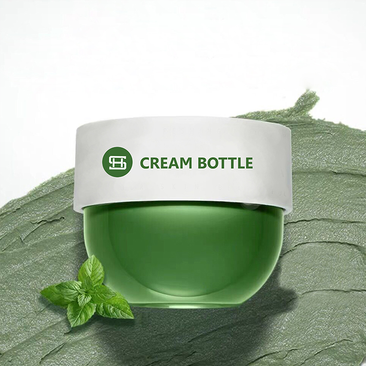 150g 200g 250g custom luxury round shape face empty pp cosmetic containers plastic cream jar