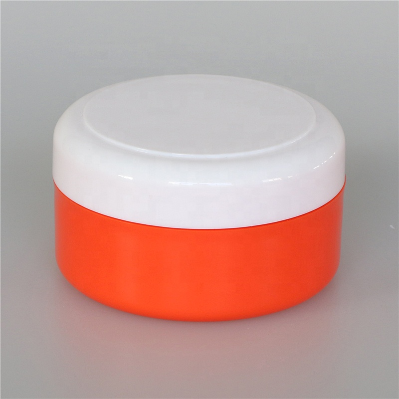 150g Black plastic cosmetic cream jar with lids