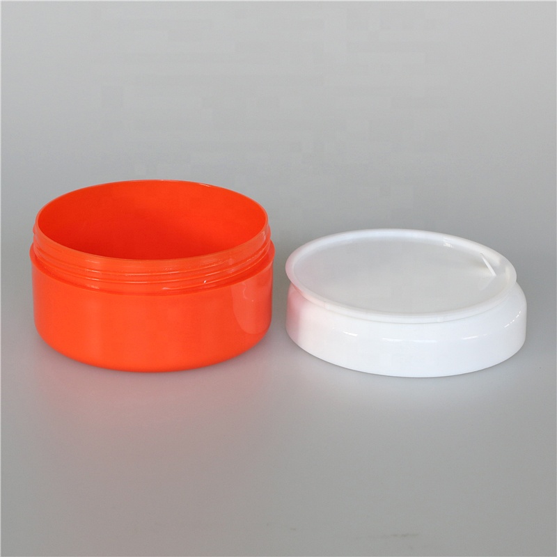 150g Black plastic cosmetic cream jar with lids