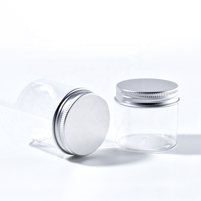 150g Food Grade PET Face Cream Body Butter Cosmetic Empty Plastic Jar with Aluminum cap