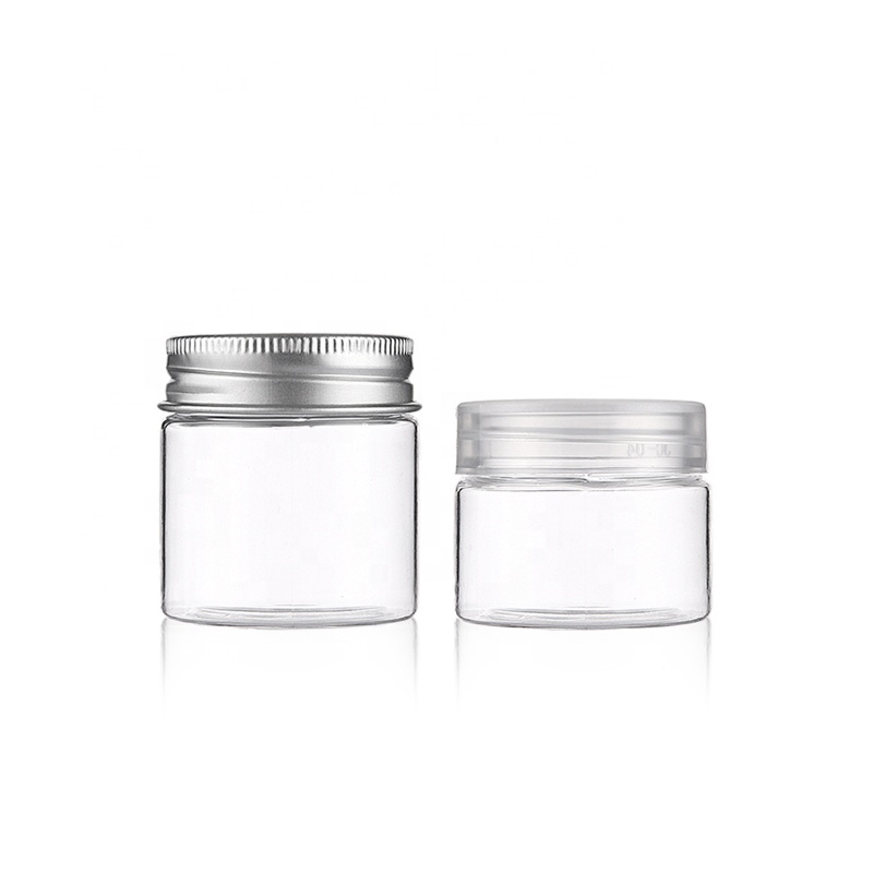 150g Food Grade PET Face Cream Body Butter Cosmetic Empty Plastic Jar with Aluminum cap