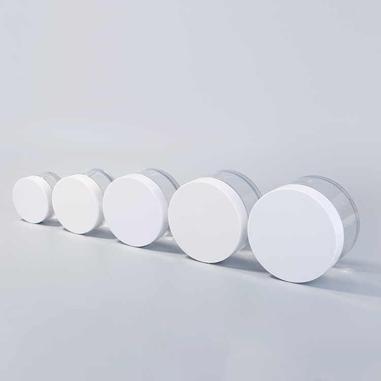 150g plastic cosmetic empty PET cream jar with lid