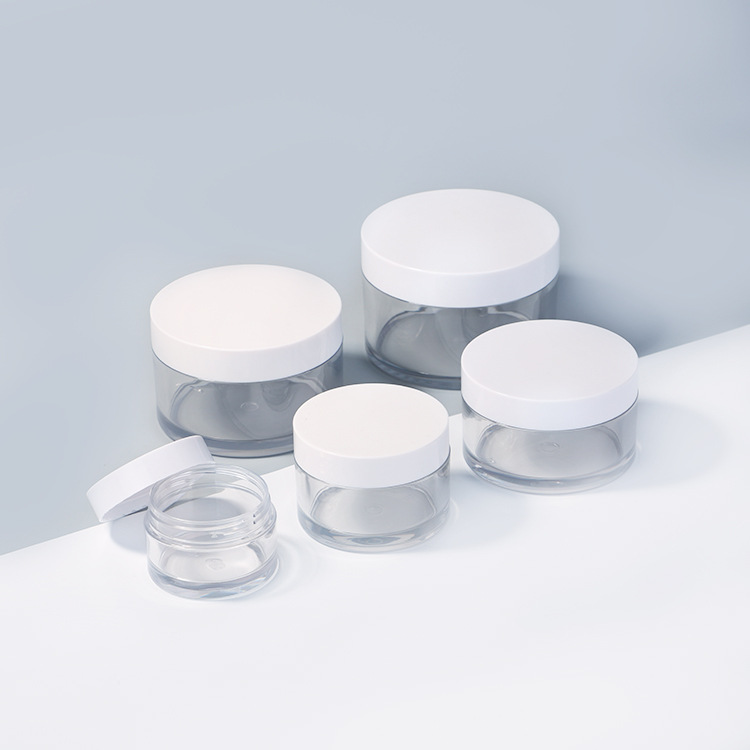 150g  plastic cosmetic empty PET cream jar with lid