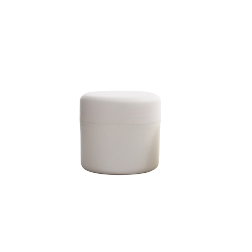 150g plastic white PP jar, round face cream container with screw cap, cometic double wall jars