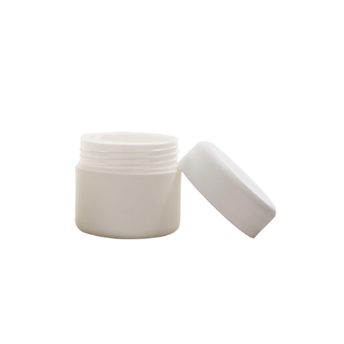 150g plastic white PP jar, round face cream container with screw cap, cometic double wall jars