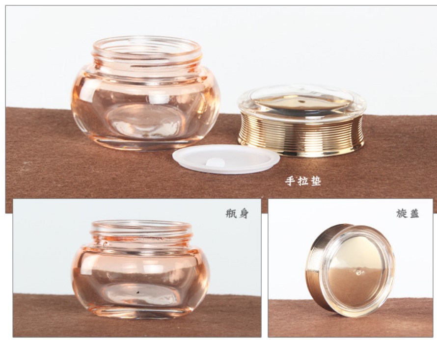 150ml/100ml/60ml/50g bowling gutterball shape orange empty glass perfume bottle