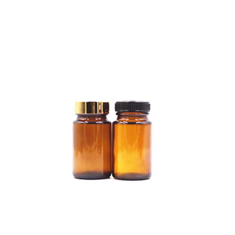 150ml 150cc screw cap wide mouth liquid pill tablet pharmaceutical amber glass bottle