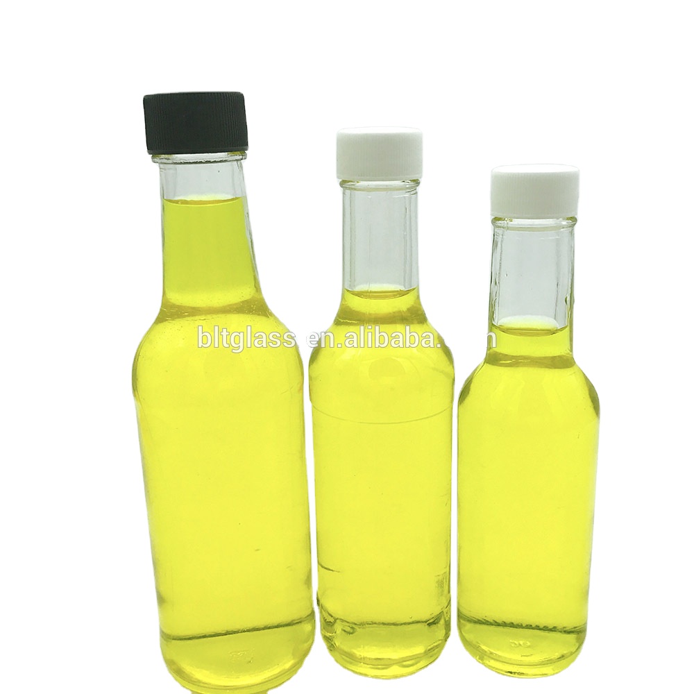 150ml 180ml 250ml woozy hot sauce/Chili patse/BBQ sauce glass bottle with driper