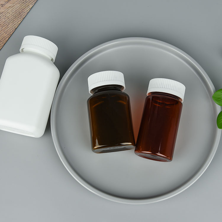 150ml 200ml 250ml 300ml Mouth Empty Amber Pharmaceutical Pill/Medicine Bottle/Container With Child-resistant Cap Tablet Jar