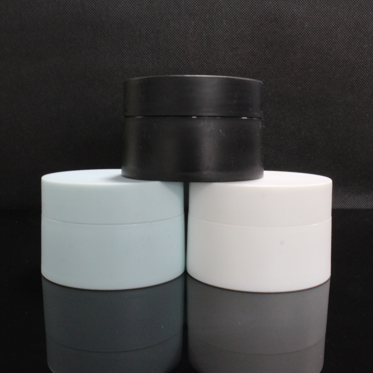 150ml 200ml 250ml empty big size amber black blue PET plastic cosmetic packaging jars with screw lid