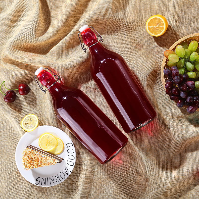 150ml 200ml 300ml 500ml 1l 1000ml swing top buckle sealed glass bottles