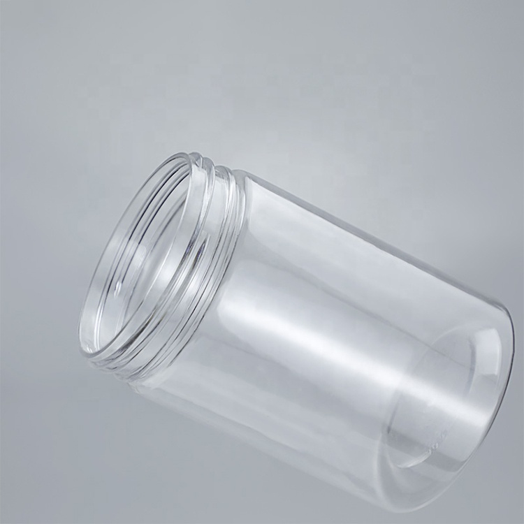 150ml 200ml 300ml 500ml 600ml 800ml 1000ml Wholesale large capacity food grade pet plastic storage jar cosmetic jars