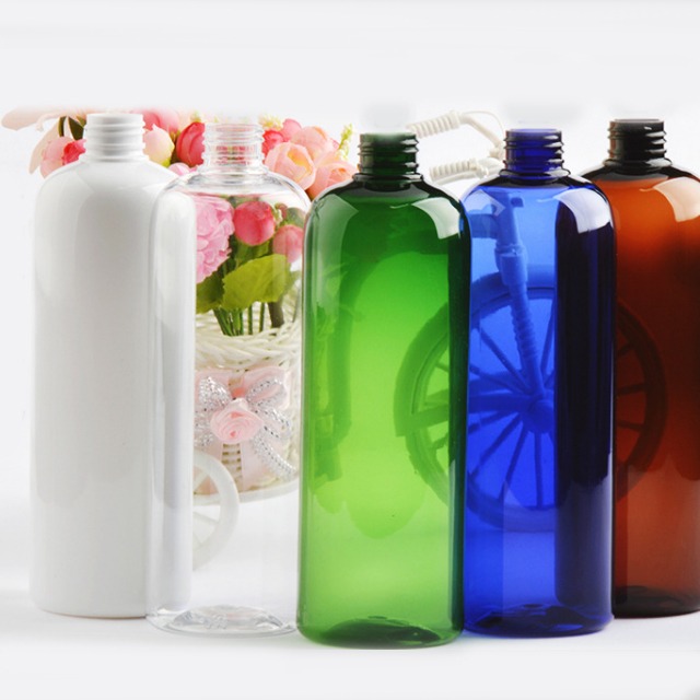 150ml 200ml 500ml fancy empty cosmetic pet Square rose gold Pump Shampoo lotion bottle