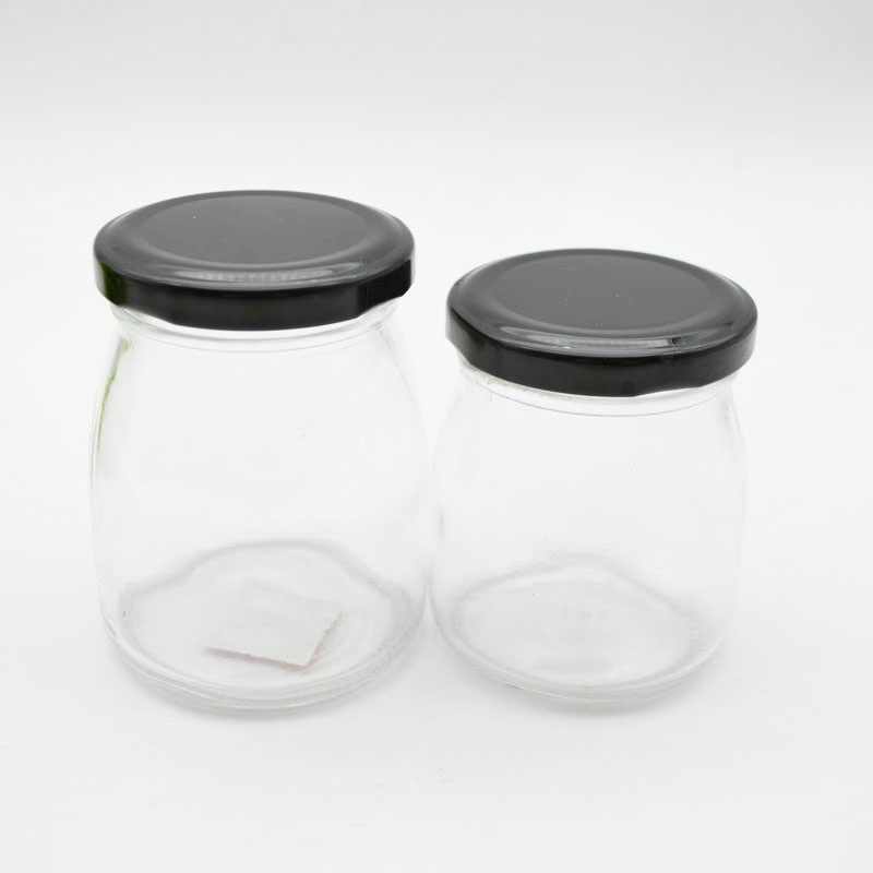 150ml 200ml Pudding Yogurt Dessert Glass Jar Ice Cream Glass Jars Wholesale