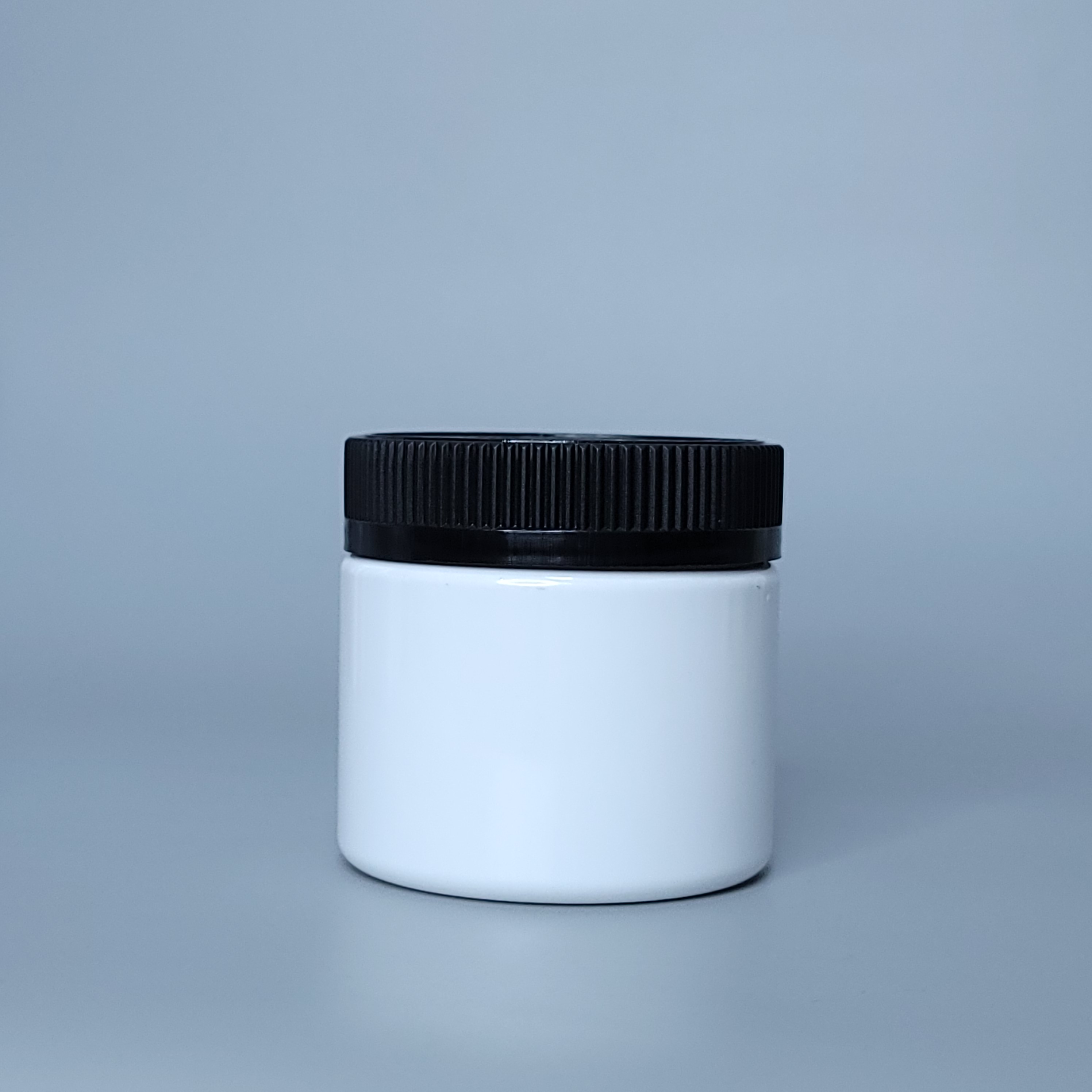 150ml 200ml white plastic jar with double thicker layer cover