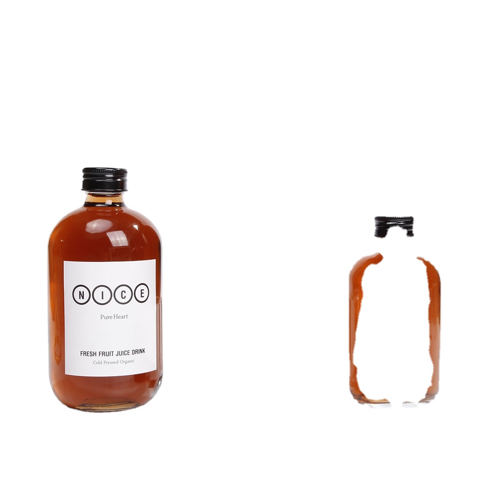150ml 250ml 350ml 500ml Screw Top Round Glass Kombucha Bottles With Airtight Lid Wholesale