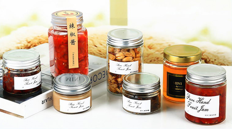 150ml 250ml 380ml 500ml High Quality Cheap Price Caviar Glass Jar Sealed Jam Jar/glass Bottle For Food