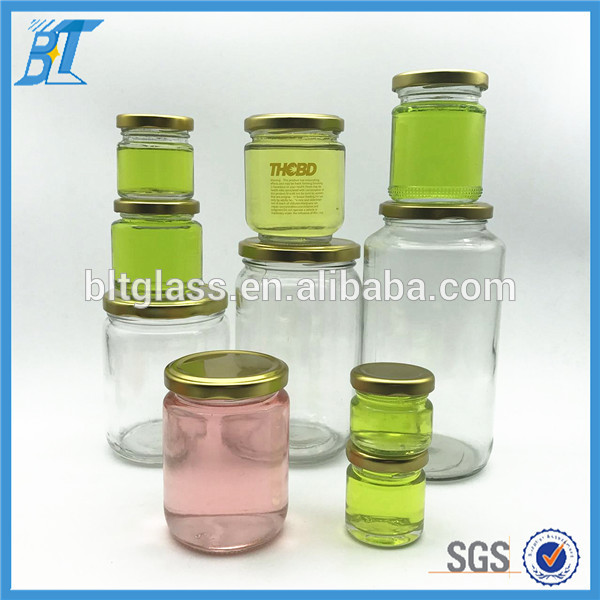 150ml 300ml 1000ml airtight glass food canning jars fruit jam jar wholesale