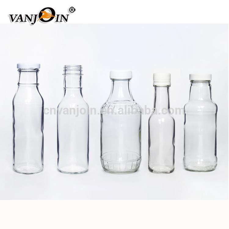 150ml 300ml 350ml 500ml Sauce Bottles With Metal Lid Screw Lid For BBQ Chili Tomato Sauce