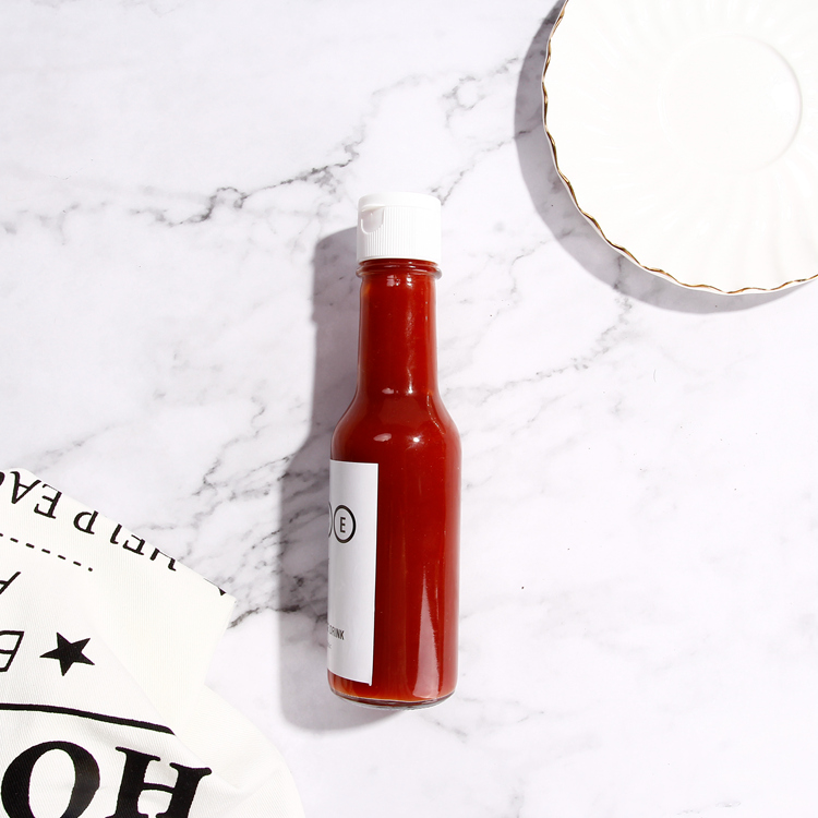 150ml 300ml 350ml 500ml Sauce Bottles With Metal Lid Screw Lid For BBQ Chili Tomato Sauce