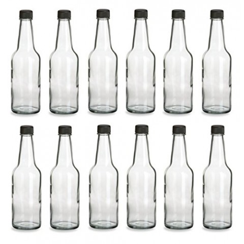 150ml 300ml narrow neck Hot Glass Sauce Woozy Bottle with screw caps and inner plug